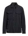 TOM FORD TOM FORD MAN JACKET MIDNIGHT BLUE SIZE 46 POLYESTER, CALFSKIN