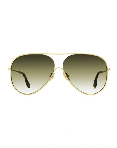 Victoria Beckham Vb 133 Pilot-frame Sunglasses In Gold