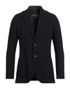Circolo 1901 Man Blazer Midnight Blue Size 44 Wool, Elastane In Black