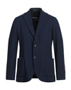Circolo 1901 Man Blazer Navy Size 40 Wool, Elastane In Navy Blue