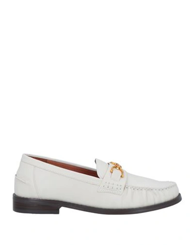 Bibi Lou Woman Loafers Ivory Size 10 Soft Leather In White