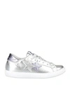 2STAR 2STAR WOMAN SNEAKERS SILVER SIZE 7 LEATHER