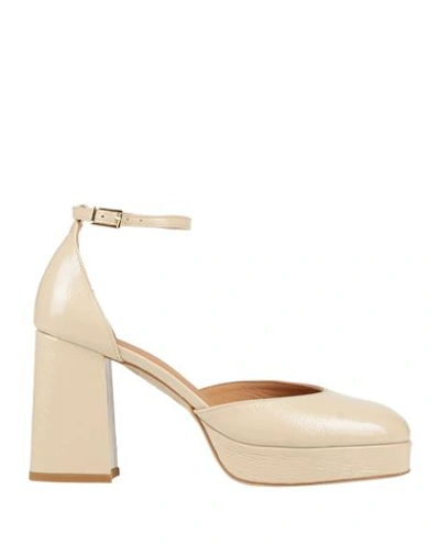 Bruno Premi Woman Pumps Beige Size 10 Leather