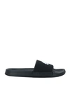 Sundek Man Sandals Black Size 13 Plastic In Black