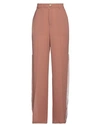 Maison Laponte Woman Pants Light Brown Size M Virgin Wool In Beige