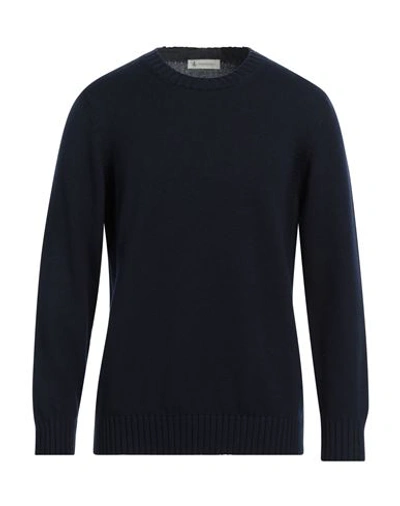 Piacenza Cashmere 1733 Man Sweater Midnight Blue Size 44 Virgin Wool