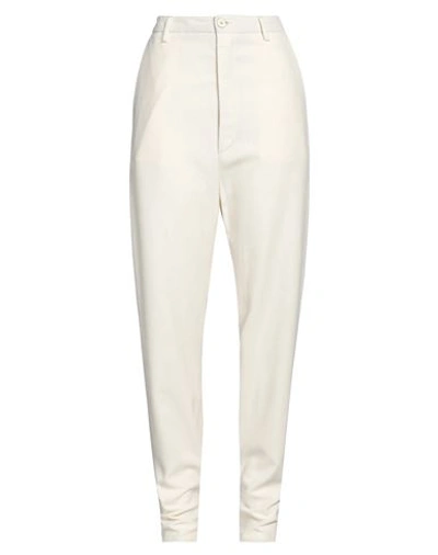 Poème Bohèmien Woman Pants Cream Size 2 Silk In White