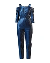 Boutique Moschino Woman Jumpsuit Blue Size 6 Cotton, Polyester, Elastane In Blue