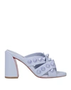 Christian Louboutin Spika Club Caged Red Sole Mule Sandals In Purple