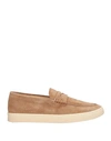 Brunello Cucinelli Man Loafers Sand Size 7 Leather In Beige
