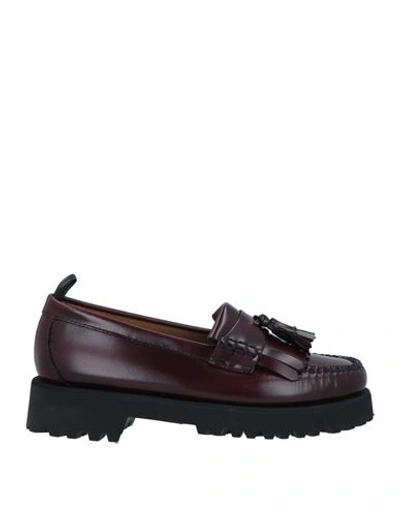 Weejuns® By G.h. Bass & Co X Fred Perry Weejuns By G. H. Bass & Co X Fred Perry Woman Loafers Deep Purple Size 7 Leather