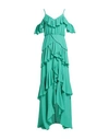 Cristinaeffe Woman Maxi Dress Green Size M Polyester