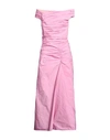 Dsquared2 Woman Maxi Dress Pink Size 8 Polyester