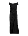 Dsquared2 Woman Maxi Dress Black Size 6 Polyester