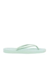 Sleepers Woman Thong Sandal Sage Green Size 10 Rubber