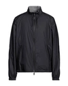 Zegna Blouson Réversible Brezza En Microfibre In Blue