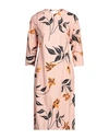 Marni Woman Midi Dress Light Pink Size 8 Cotton In Pink