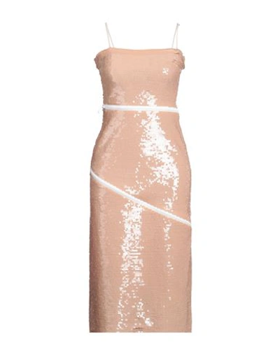 Dsquared2 Woman Midi Dress Blush Size 4 Polyamide, Polyester In Pink