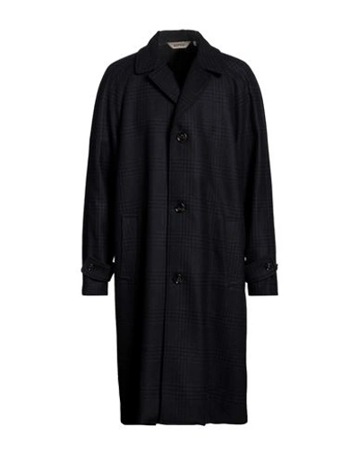 Aspesi Man Coat Midnight Blue Size Xl Wool