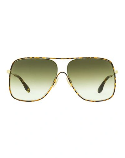 Victoria Beckham Navigator Vb132s Sunglasses Woman Sunglasses Green Size 61 Metal,