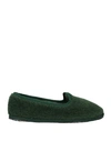 Vibi Venezia Woman Loafers Dark Green Size 12 Leather