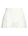 Dsquared2 Woman Shorts & Bermuda Shorts White Size 6 Cotton, Polyamide