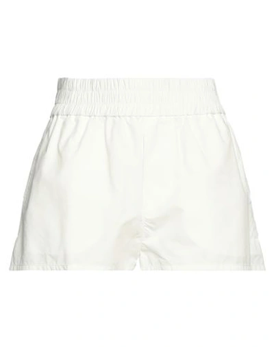 Dsquared2 Woman Shorts & Bermuda Shorts White Size 4 Cotton, Polyamide