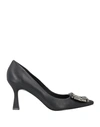 Bibi Lou Woman Pumps Black Size 11 Soft Leather