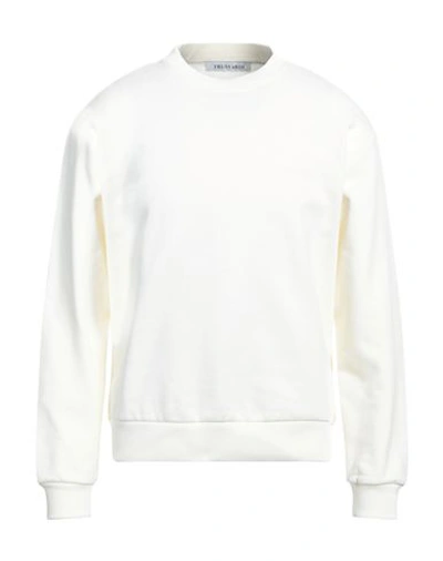 Trussardi Man Sweatshirt Cream Size Xxl Cotton In White