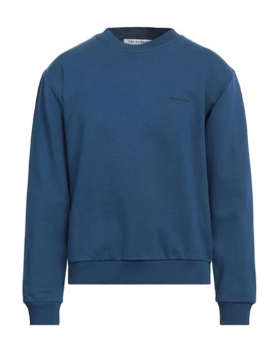 Trussardi Man Sweatshirt Blue Size L Cotton