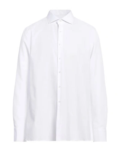 Egon Von Furstenberg Man Shirt White Size 17 ½ Cotton