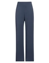 Emporio Armani Woman Pants Midnight Blue Size 14 Viscose, Acetate, Elastane