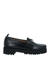 Shop Weejuns® By G.h. Bass & Co X Fred Perry Weejuns By G. H. Bass & Co X Fred Perry Woman Loafers Black Size 10 Leather