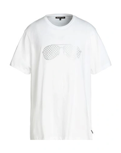 Michael Kors Mens Man T-shirt White Size 3xl Cotton
