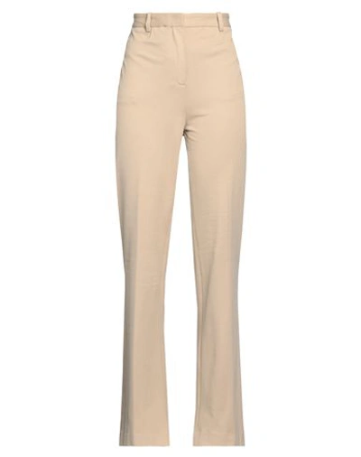 Circolo 1901 Woman Pants Beige Size 8 Cotton, Elastane