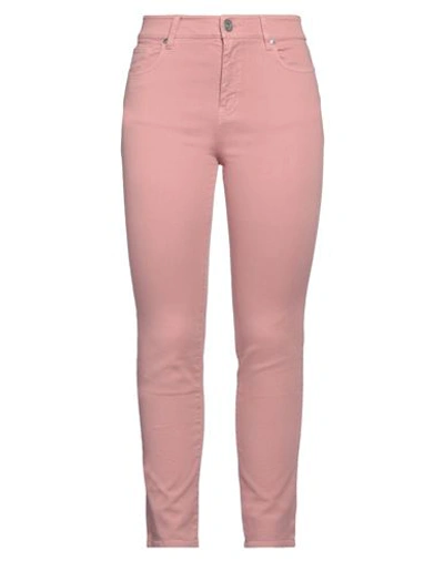 Weekend Max Mara Woman Jeans Pastel Pink Size 14 Cotton, Elastane