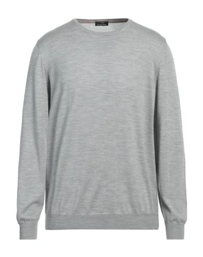 Barba Napoli Man Sweater Grey Size 46 Virgin Wool, Silk In Gray