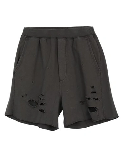 Dsquared2 Man Shorts & Bermuda Shorts Lead Size L Cotton, Elastane In Grey