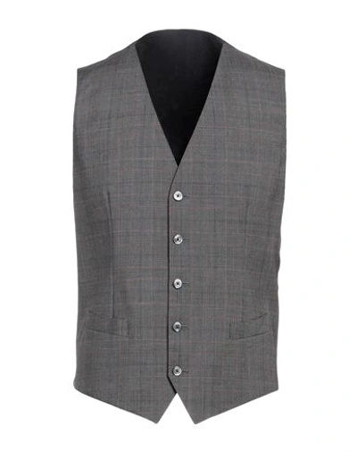 Dolce & Gabbana Man Tailored Vest Lead Size 38 Virgin Wool In Grey
