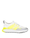 Tod's No Code Tod's No_code Man Sneakers White Size 9 Leather, Textile Fibers In White
