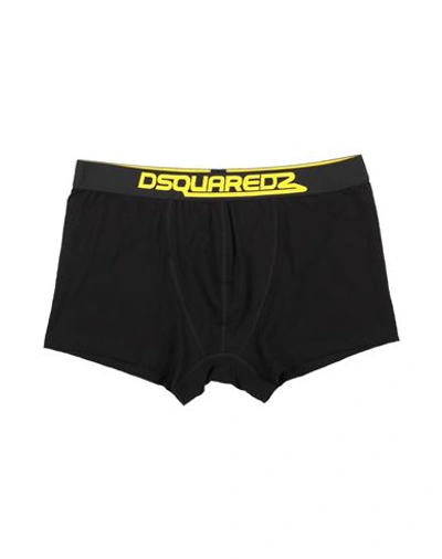 Dsquared2 Man Boxer Black Size L Cotton, Elastane