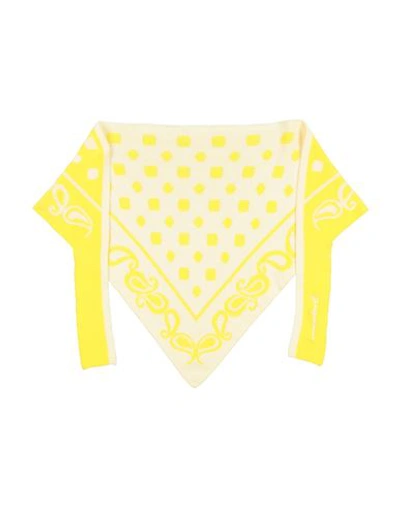 Jacquemus Woman Scarf Yellow Size - Viscose, Cotton, Polyester, Polyamide