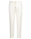 Barba Napoli Man Pants Light Grey Size 40 Linen