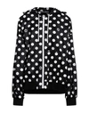 Dolce & Gabbana Polka Dot-print Oversized Track Jacket In Black