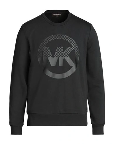 Michael Kors Mens Man Sweatshirt Black Size M Cotton, Polyester