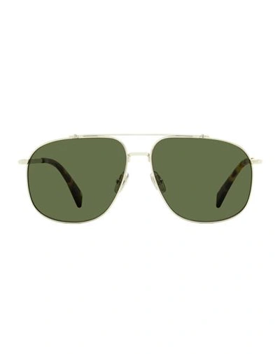 Lanvin Navigator Lnv110s Sunglasses Man Sunglasses Green Size 60 Metal, Acetate In White
