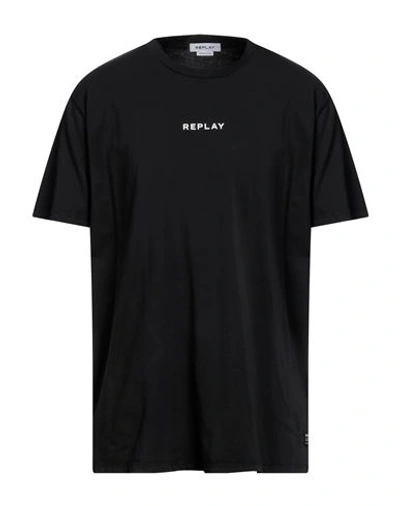 Replay Man T-shirt Black Size Xxl Cotton