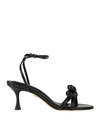 Lola Cruz Woman Sandals Black Size 11 Leather In Black