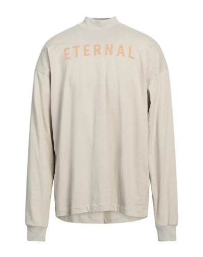 Fear Of God Solid Color Eternal Crew-neck Sweathirt With Embossed Detail L Standard Size In Beige