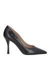 Amen Woman Pumps Black Size 9 Goat Skin In Black